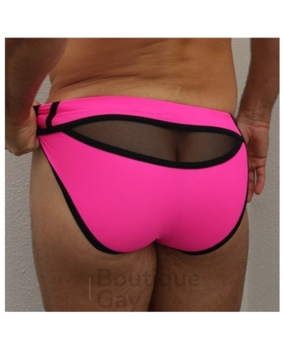Slip de bain Homme Rose Fluo - Expose Swim Sexy