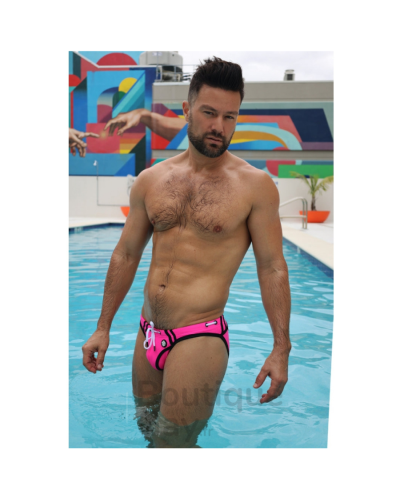 Slip de bain Homme Rose Fluo - Expose Swim Sexy
