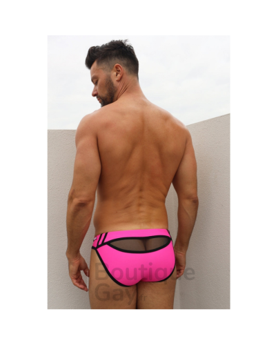 Slip de bain Homme Rose Fluo - Expose Swim Sexy