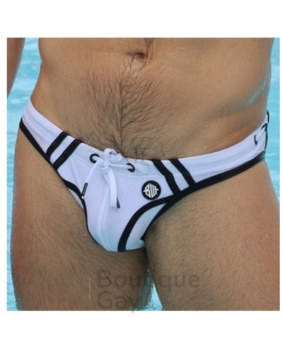 Slip de Bain Expose Swim Blanc Neon | Maillot Sexy Addicted