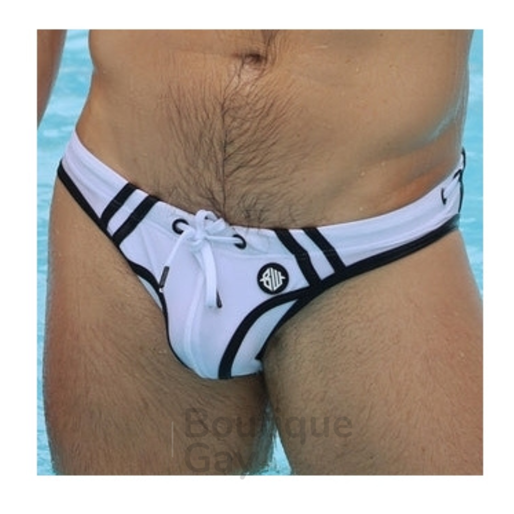 Slip de Bain Expose Swim Blanc Neon | Maillot Sexy Addicted