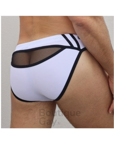 Slip de Bain Expose Swim Blanc Neon | Maillot Sexy Addicted