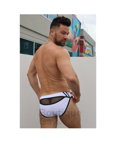 Slip de Bain Expose Swim Blanc Neon | Maillot Sexy Addicted