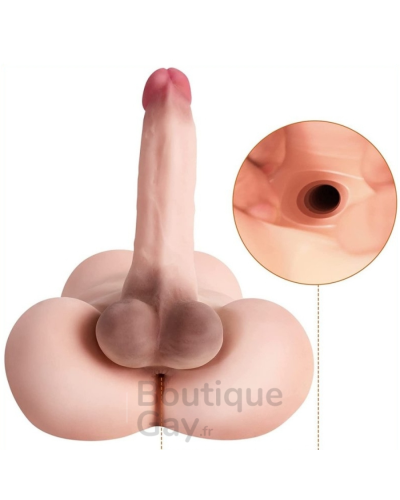 Masturbateur Fessier Réaliste avec Pénis Articulé 18cm