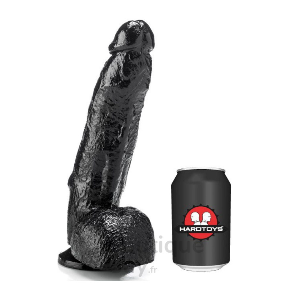 Gode Axel Noir 22 x 6cm - Plaisir XXL & Ventouse | Boutique-Gay.fr (59 caractères)