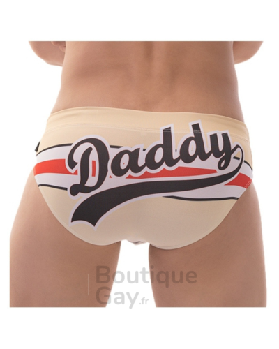 Slip de bain Daddy Barcode Berlin - Maillot Sexy Taille Basse