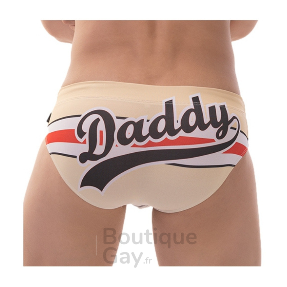 Slip de bain Daddy Barcode Berlin - Maillot Sexy Taille Basse