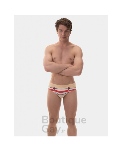 Slip de bain Daddy Barcode Berlin - Maillot Sexy Taille Basse