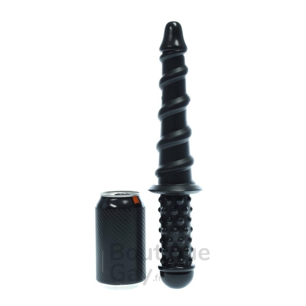 Gode Poignée Swirl Handle 21cm - Ventouse & Réaliste | BG