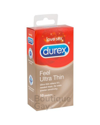 Durex Ultra Thin : Préservatifs Fins Sensation Naturelle x10