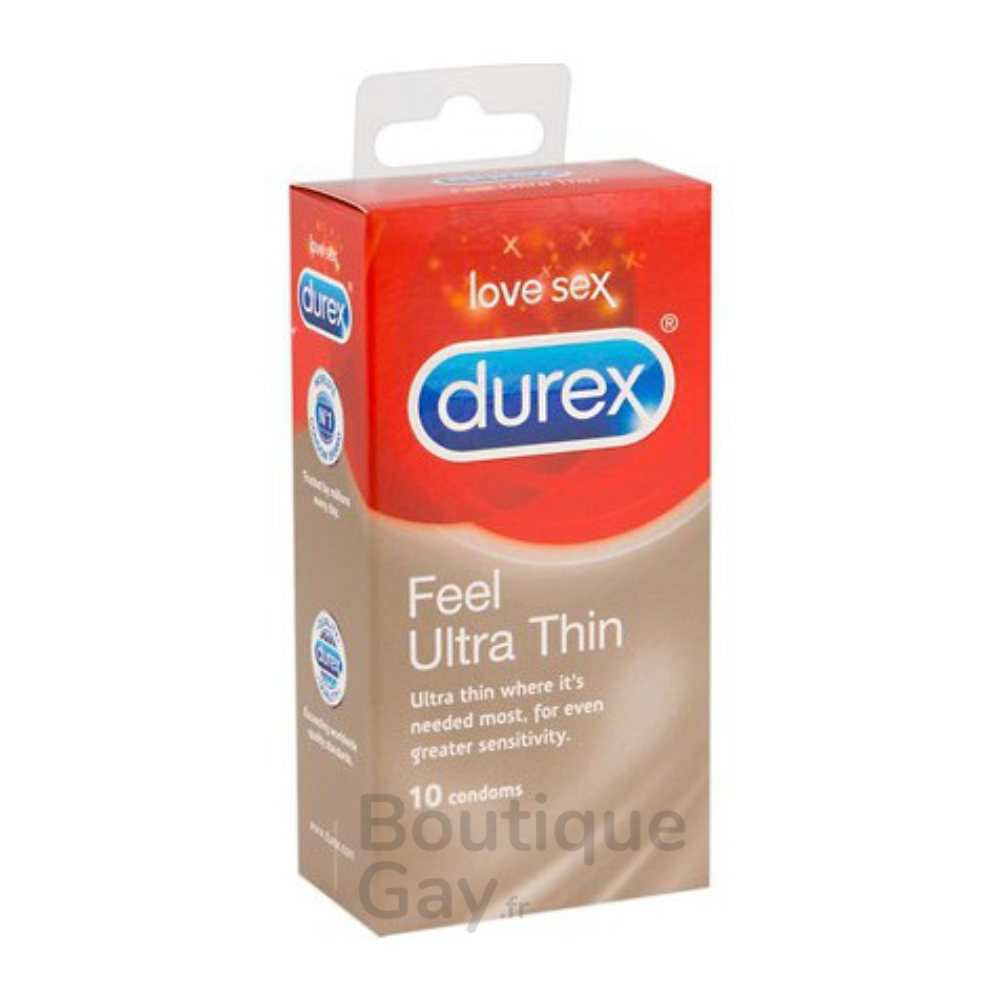 Durex Ultra Thin : Préservatifs Fins Sensation Naturelle x10