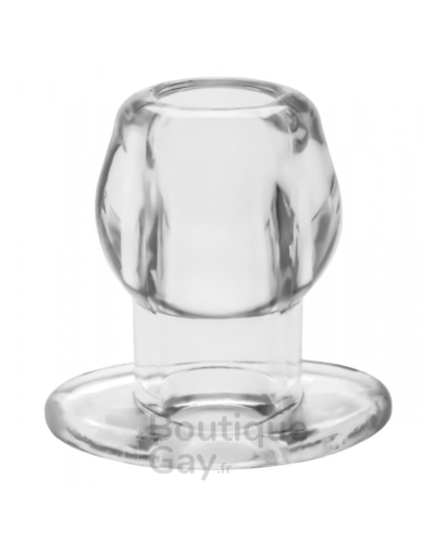 Ass Tunnel Plug Silicone XXL Transparent 7cm - Boutique Gay
