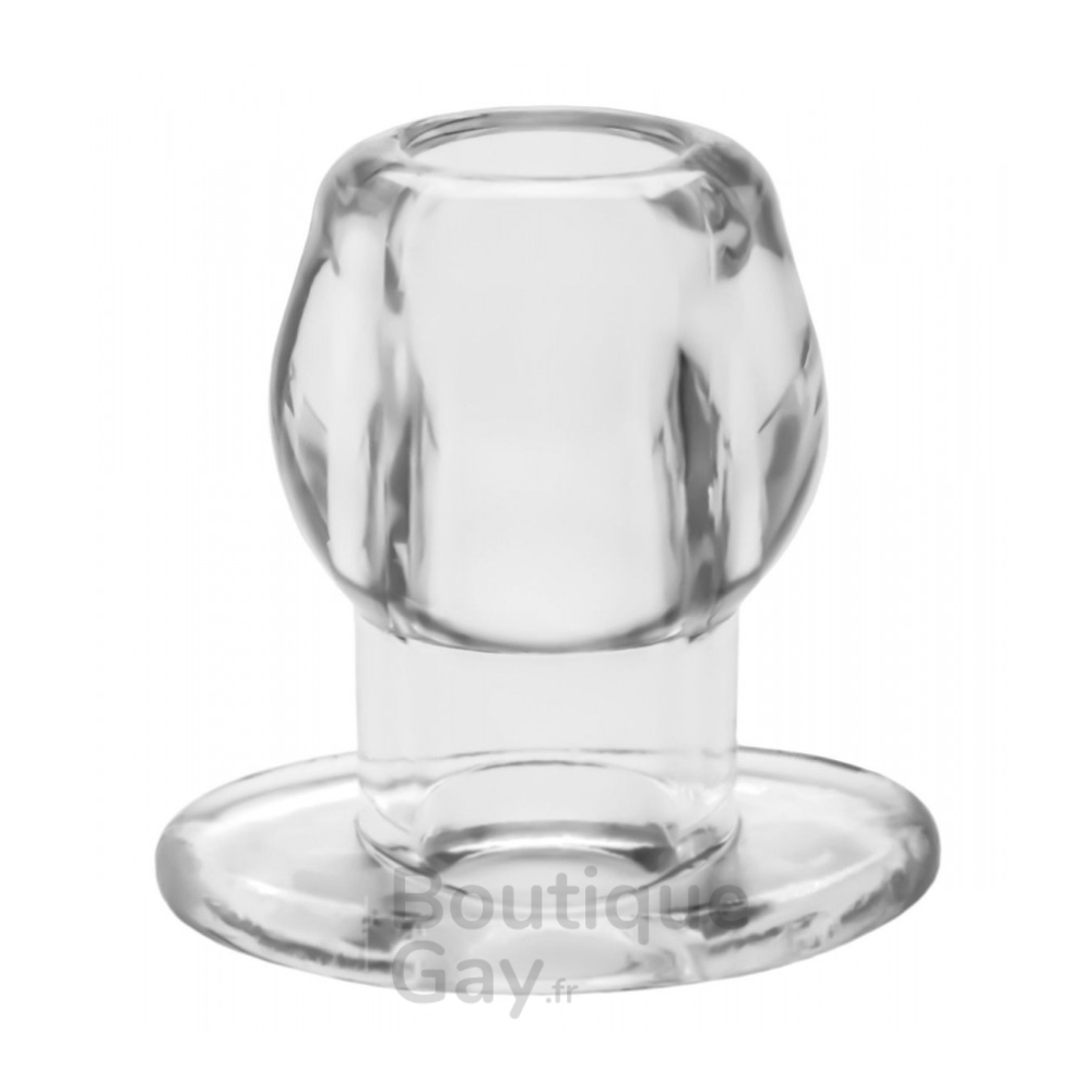 Ass Tunnel Plug Silicone XXL Transparent 7cm - Boutique Gay