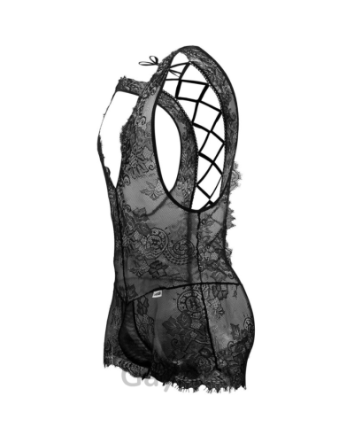 Body Dentelle Dos Nu Noir Psyché | Lingerie Sexy homme