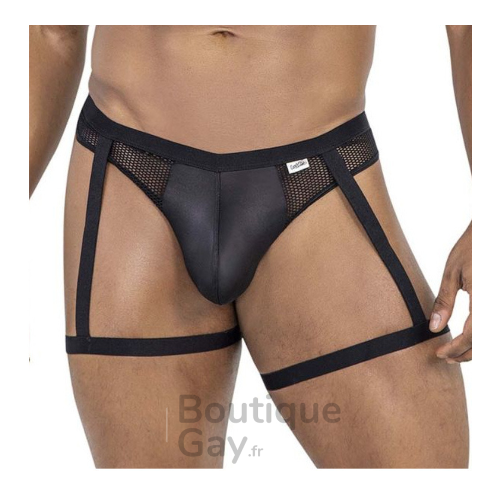 Porte-Jarretelles Homme Barezo Noir | Lingerie Sexy Gay
