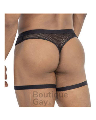 Porte-Jarretelles Homme Barezo Noir | Lingerie Sexy Gay