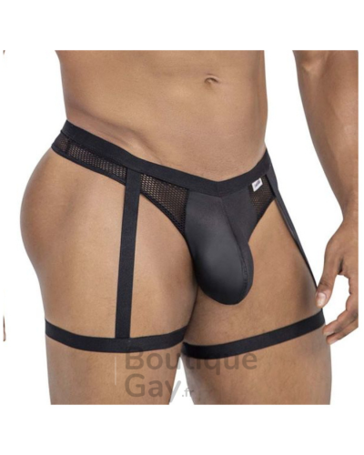 Porte-Jarretelles Homme Barezo Noir | Lingerie Sexy Gay