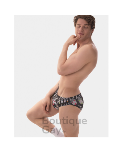 Slip de Bain Fetish Dog Noir | Look Cuir Sexy & Audacieux