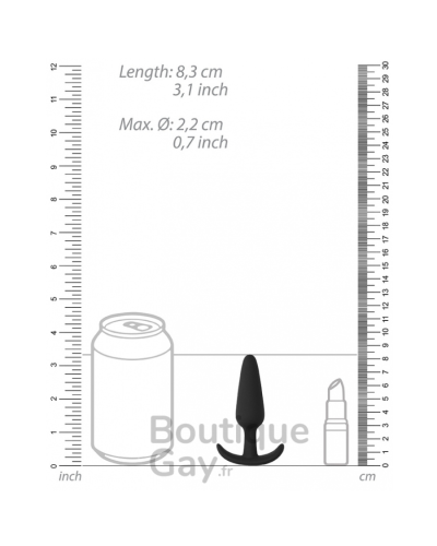 Plug Anal Silicone Lisse | Idéal pour Débutant | Boutique-Gay