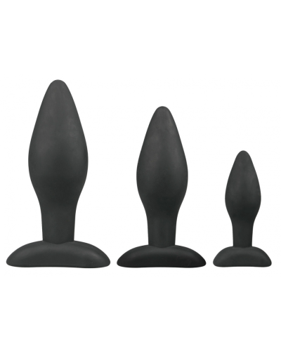 Plug Anal Silicone Rocket Noir | Idéal Débutant | Boutique Gay