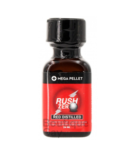Poppers Rush Zero Red Distilled 24ml | Formule Ultra-Pure
