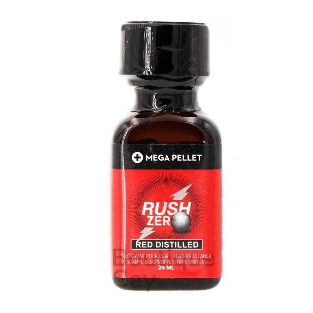 Poppers Rush Zero Red Distilled 24ml | Formule Ultra-Pure
