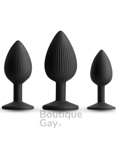 Plug Anal Triple Ace Noir | Plaisir et Stimulation Intense