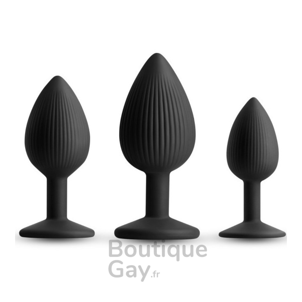 Plug Anal Triple Ace Noir | Plaisir et Stimulation Intense