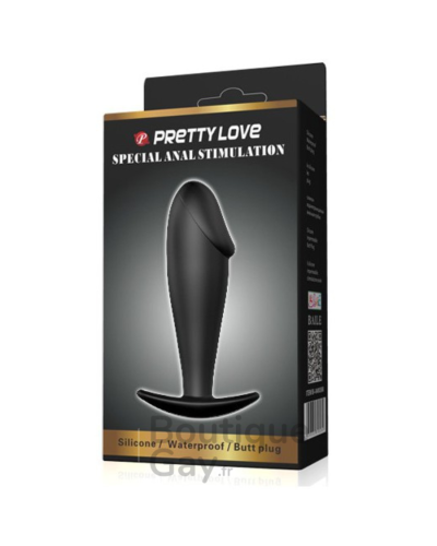 Plug Anal Dicky Pretty Love 10cm - Silicone Doux Débutant
