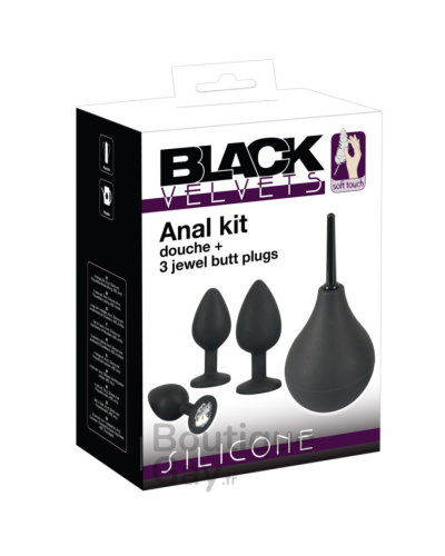 Plug Anal Bijou Silicone Noir - Velvet Jewel | Boutique Gay