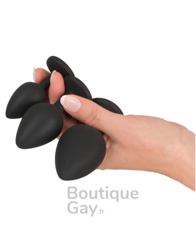 Plug Anal Bijou Silicone Noir - Velvet Jewel | Boutique Gay