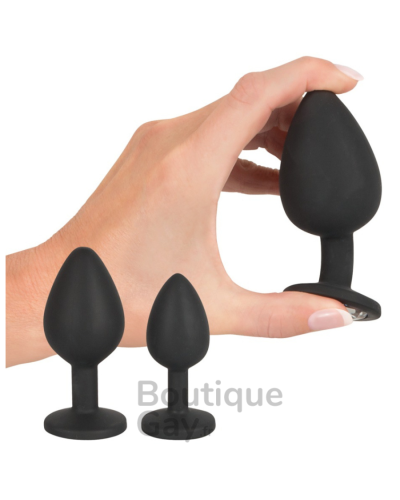 Plug Anal Bijou Silicone Noir - Velvet Jewel | Boutique Gay