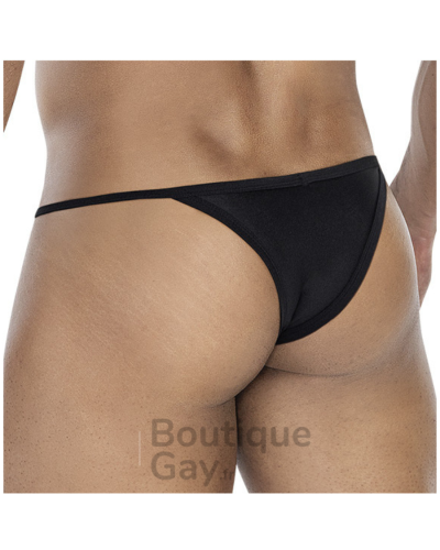 Tanga Homme Kini Noir | Confort & Maintien | Boutique-Gay.fr