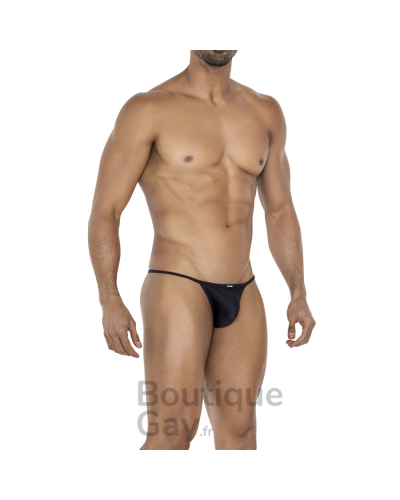 Tanga Homme Kini Noir | Confort & Maintien | Boutique-Gay.fr