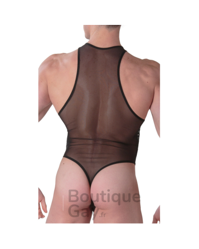 Body String Homme Sexy Dentelle Noire - Pure Seduction WOH