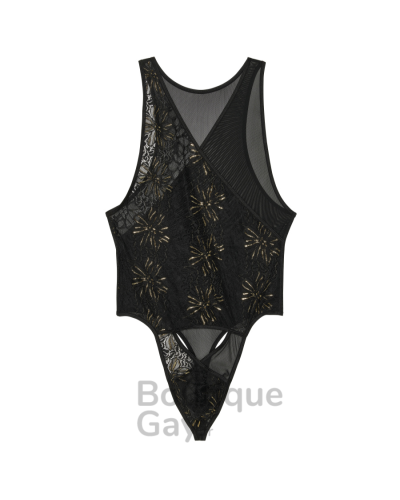 Body String Homme Sexy Dentelle Noire - Pure Seduction WOH