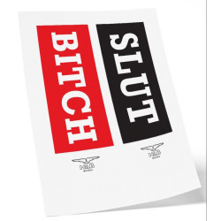 Tatouage Éphémère SLUT BITCH | Tattoo Temporaire Gay | BG
