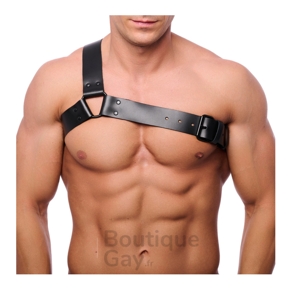 Harnais Cuir Half : L'accessoire Audacieux pour Homme