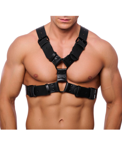 Harnais en cuir Right Noir - Accessoire intime homme