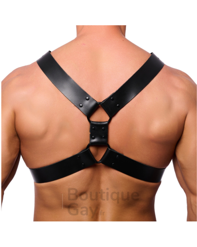 Harnais en cuir Right Noir - Accessoire intime homme