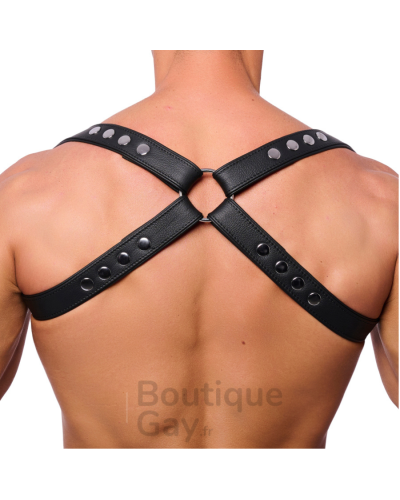 Harnais Butterfly en Cuir Noir | Puissant & Sexy | Boutique Gay