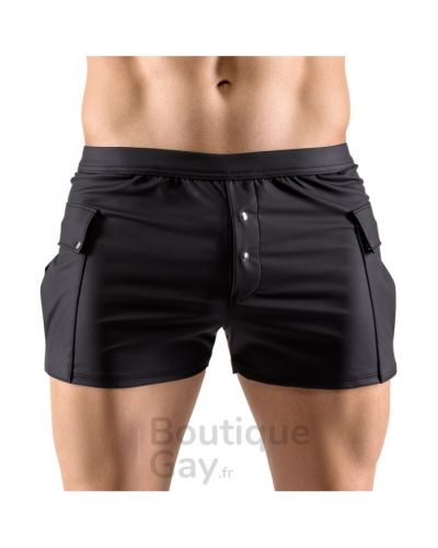 Short Homme Noir avec Poches Junio | Confort & Style Sexy