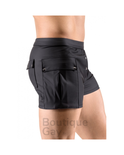 Short Homme Noir avec Poches Junio | Confort & Style Sexy