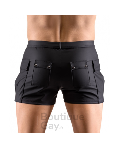 Short Homme Noir avec Poches Junio | Confort & Style Sexy