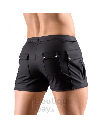 Short Homme Noir avec Poches Junio | Confort & Style Sexy