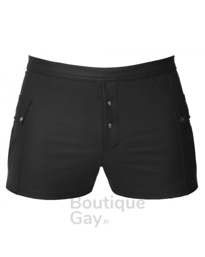 Short Homme Noir avec Poches Junio | Confort & Style Sexy