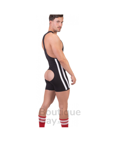 Singlet Backless Dastin Noir - Lingerie Homme Sexy & Confort