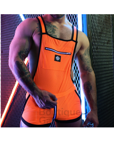 Combi-short Sexy Néon Futura | Tenue Clubbing Audacieuse