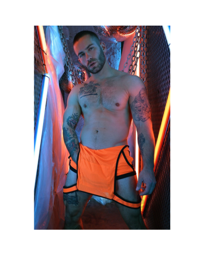 Combi-short Sexy Néon Futura | Tenue Clubbing Audacieuse