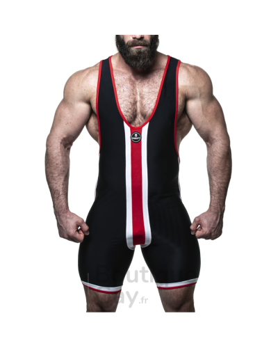 Singlet Homme Sexy Minerva | Body Noir Fétiche Moulant